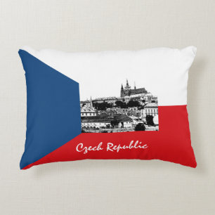 Almofada Decorativa Bandeira de Praga e República Checa - histórica