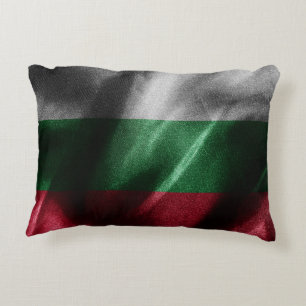 Almofada Decorativa Bandeira de seda da Bulgária