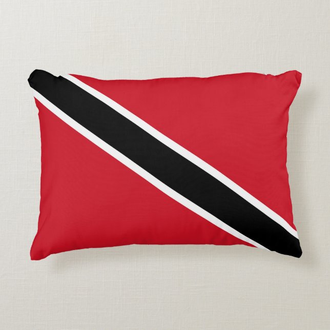 Almofada Decorativa Bandeira de Trinidad e Tobago (Frente)