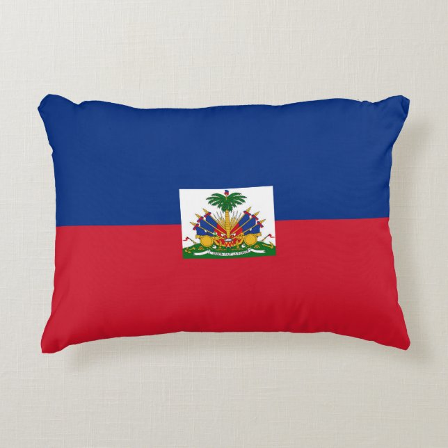 Almofada Decorativa Bandeira do Haiti (Frente)
