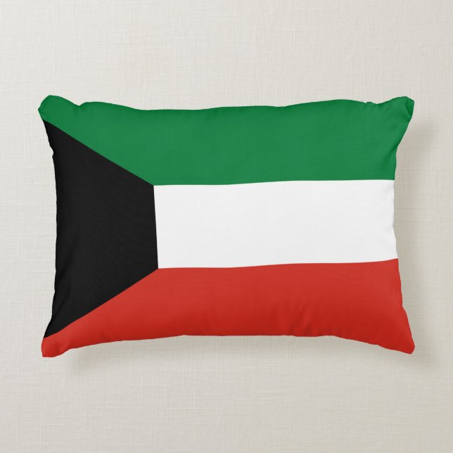 Almofada Decorativa bandeira do Kuwait (Frente)