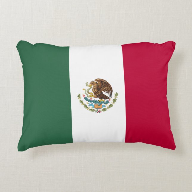 Almofada Decorativa Bandeira do México (Frente)