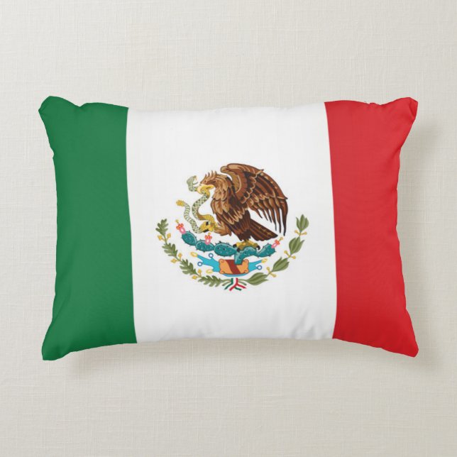 Almofada Decorativa Bandeira do México (Frente)