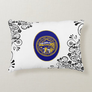 Almofada Decorativa Bandeira do Nebraska