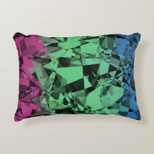 Almofada Decorativa Bandeira do Orgulho Polissexual Groovy Eclectic Re