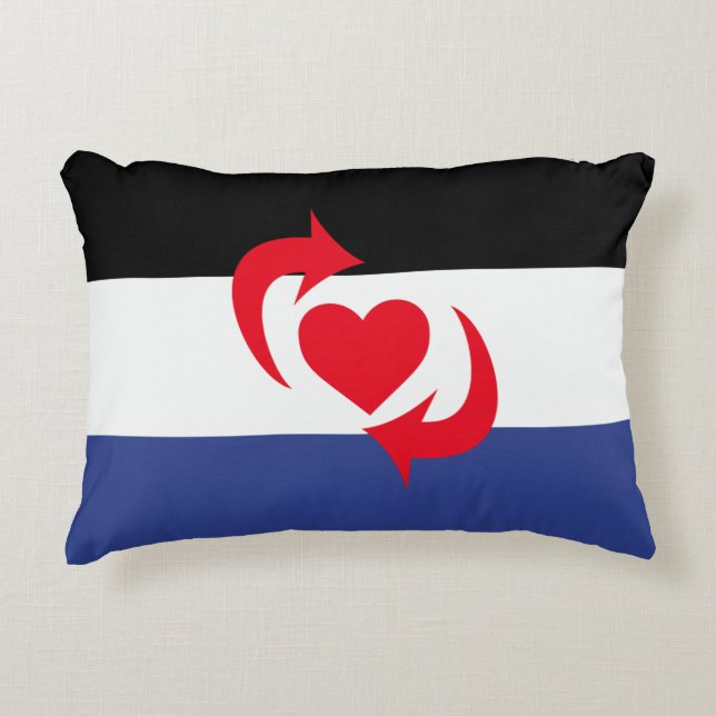 Almofada Decorativa Bandeira do Orgulho Switch (Frente)
