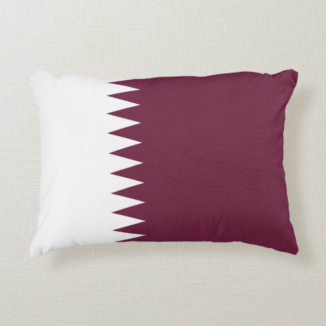Almofada Decorativa bandeira do Qatar (Frente)