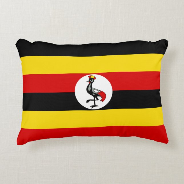 Almofada Decorativa Bandeira do Uganda (Frente)
