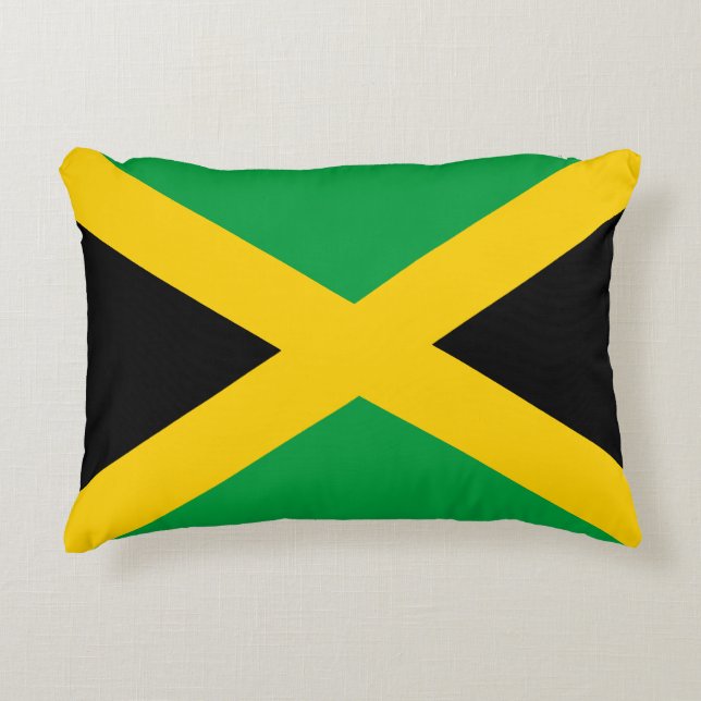 Almofada Decorativa Bandeira jamaicana (Frente)