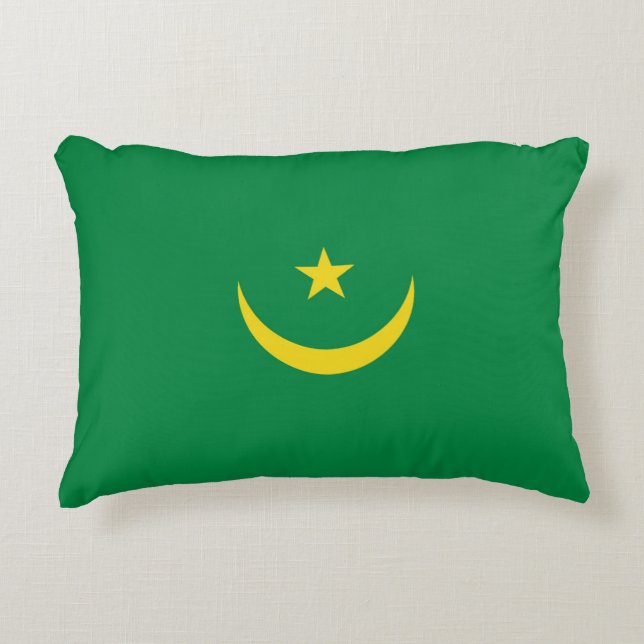 Almofada Decorativa Bandeira mauritana (Frente)