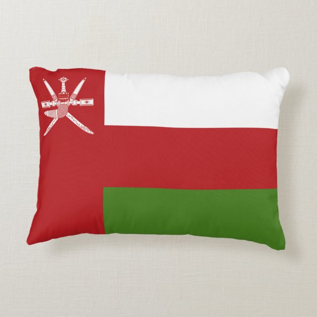 Almofada Decorativa bandeira Omã (Verso)