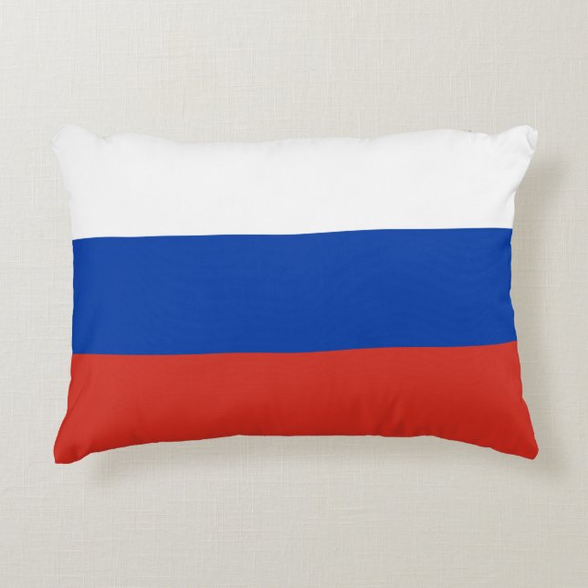 Almofada Decorativa bandeira russa (Frente)