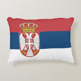 Almofada Decorativa Bandeira sérvia no Travesseiro