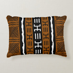 Almofada Decorativa Bandeja de Design de roupa de barro africano impre