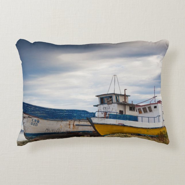 Almofada Decorativa Barcos de pesca (Frente)