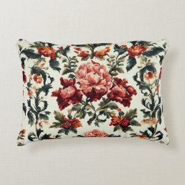 Almofada Decorativa Barroco italiano. Flores e Folhas Chic