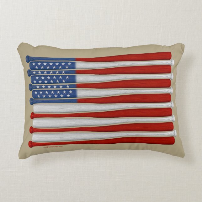 Almofada Decorativa Baseball America (USA) (Frente)