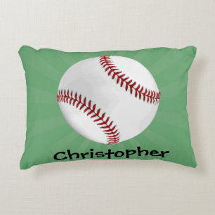 Almofada Decorativa Baseball personalizado em crianças verdes