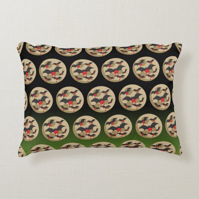 Almofada Decorativa Bats De Vampiro De Comida Ketchup (Frente)