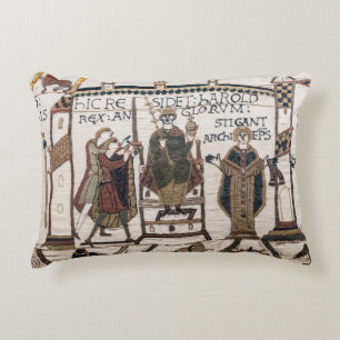 Almofada Decorativa Bayeux Tapeçaria - Rei Harold Coronation
