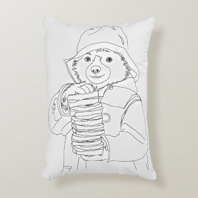 Almofada Decorativa Bear with Sandwiches (Frente(Vertical))