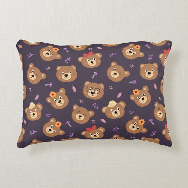 Almofada Decorativa Bears Feliz (Frente)