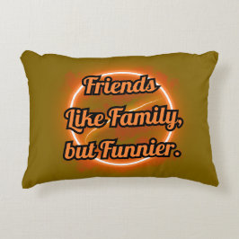 ALMOFADA DECORATIVA BEAST FRIENDS, FRIENDSHIP, FRIENDS LIKE FAMILY