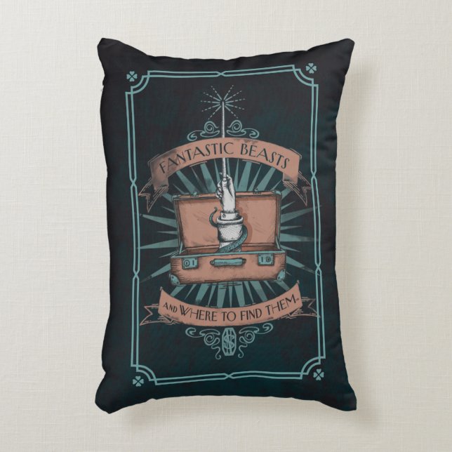 ALMOFADA DECORATIVA BEASTAS FANTÁSTICOS E ONDE ENCONTRÁ-LOS? (Frente(Vertical))