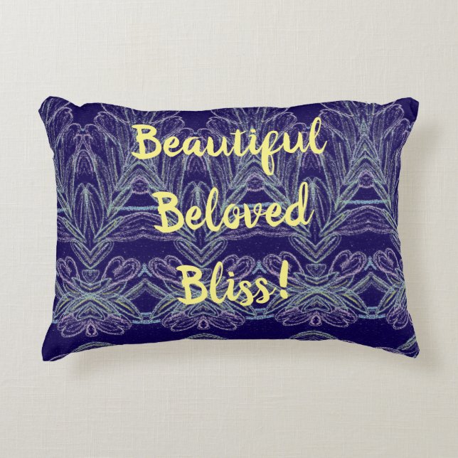 Almofada Decorativa Beautiful  Beloved Bliss! (Frente)