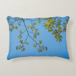 Almofada Decorativa beautiful branch with green and yellow leaves hug<br><div class="desc">beautiful branch with green and yellow leaves hugging a clear blue sky . a great design fitting for artists and nature lovers who adore the sight of a beautiful blue sky hugging green and yellow plants and trees. it can also be given as a gift during happy occasions to your...</div>