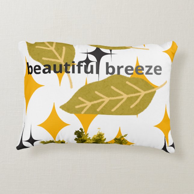 Almofada Decorativa Beautiful Breeze Botanical Throw Pillow (Verso)