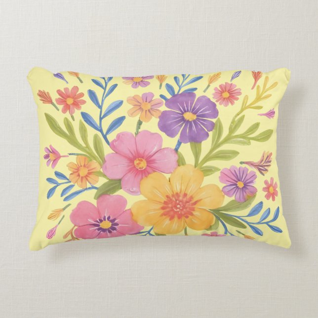 Almofada Decorativa Beautifull bunch of flowers (Frente)
