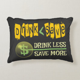 Almofada Decorativa Beba menos, economize mais