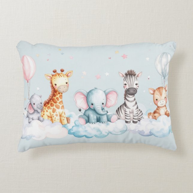 Almofada Decorativa Bebê Zebra com todos os seus amigos (Frente)