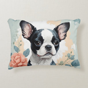Almofada Decorativa Bebês-Cons Boston Terrier Puppy