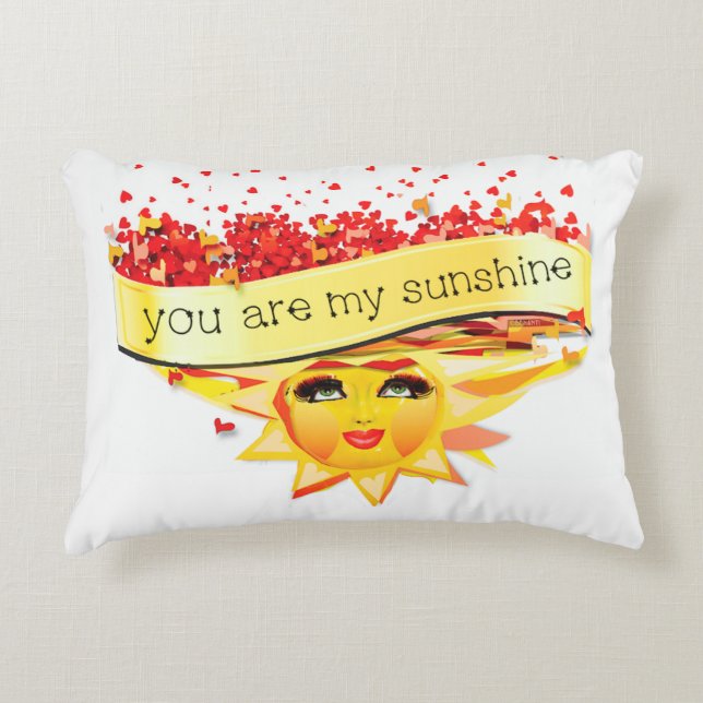 ALMOFADA DECORATIVA BEIJOS SUNSHINE (Frente)