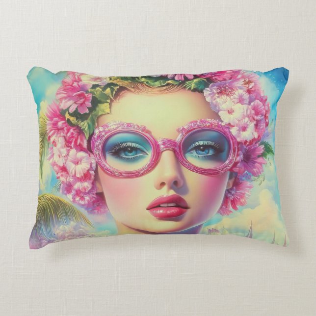 Almofada Decorativa Beleza Tropical Retroativa (Frente)