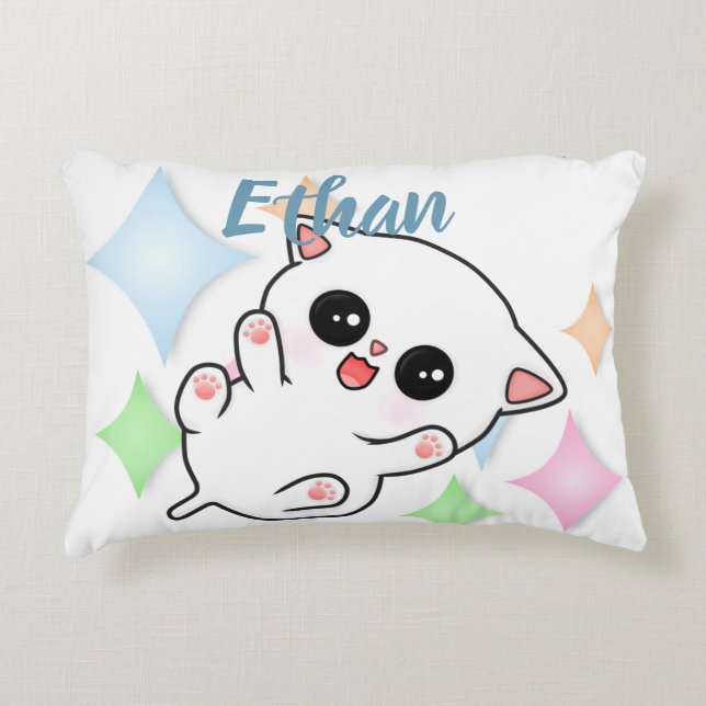 Almofada Decorativa Belly Rub Time Kitten (Frente)