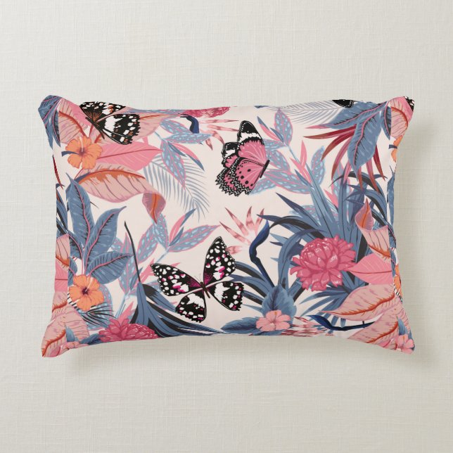Almofada Decorativa belo e sem descontinuidades artístico e tropical b (Frente)