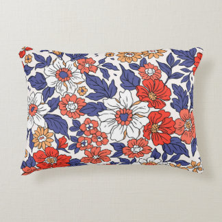 Almofada Decorativa Belo padrão floral vintage em pequeno realisti