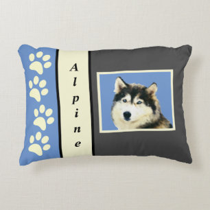 Almofada Decorativa Belo Travesseiro De Sotaque Siberiano Pintado