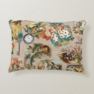 Almofada Decorativa Berçário Alice Colorido Clássico do Século 19 Mund