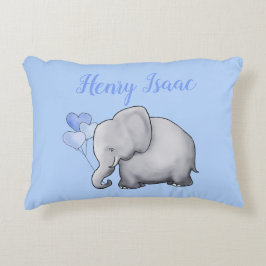 Almofada Decorativa Berçário bonito personalizado do elefante do bebé