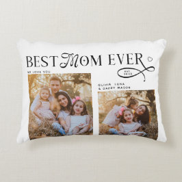 Almofada Decorativa Best Mom Ever Photos Heart Mothers Day Gifts 