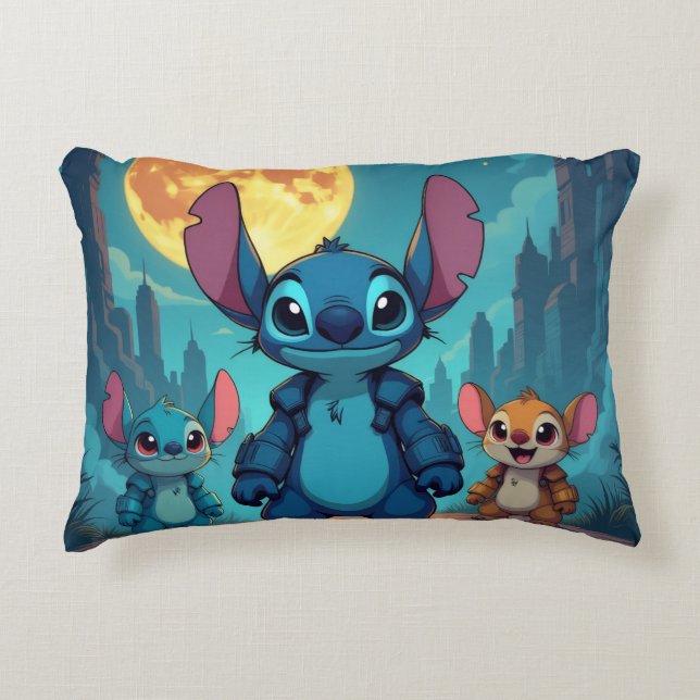 Almofada Decorativa Beste Freunde fürs Leben – Lilo & Stitch   (Frente)