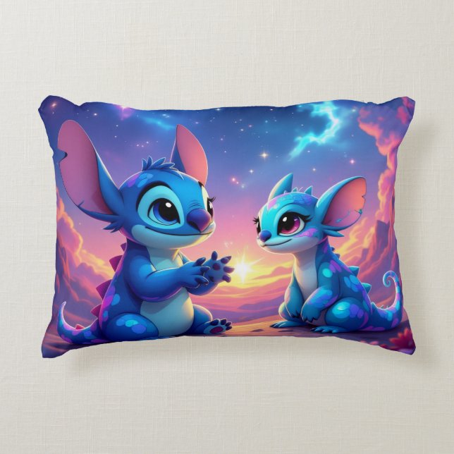 Almofada Decorativa Beste Freunde fürs Leben – Lilo & Stitch   (Frente)