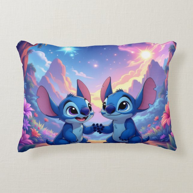 Almofada Decorativa Beste Freunde fürs Leben – Lilo & Stitch   (Frente)