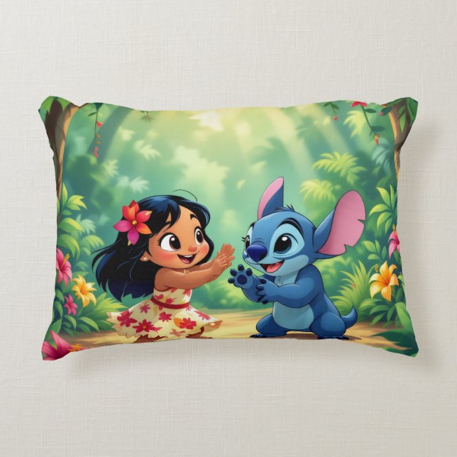 Almofada Decorativa Beste Freunde fürs Leben – Lilo & Stitch   (Frente)