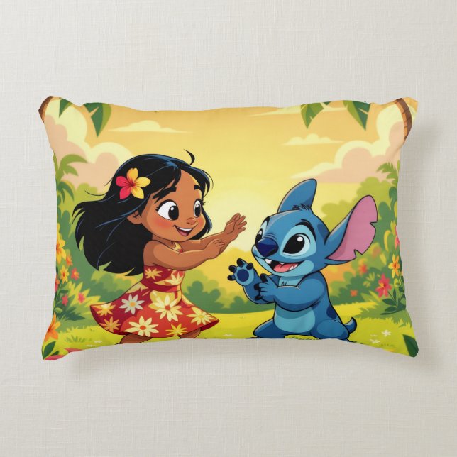 Almofada Decorativa Beste Freunde fürs Leben – Lilo & Stitch   (Frente)