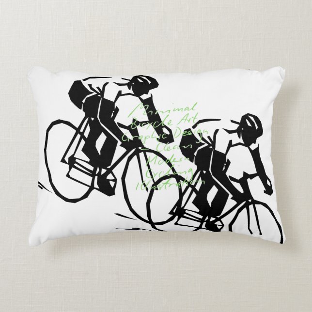 Almofada Decorativa  Bicycle Riding Race (Frente)